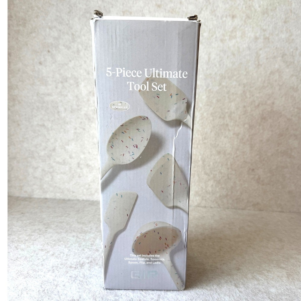 GIR 5-Piece Ultimate Kitchen Tool Set Silicone Sprinkles Heat Resistant